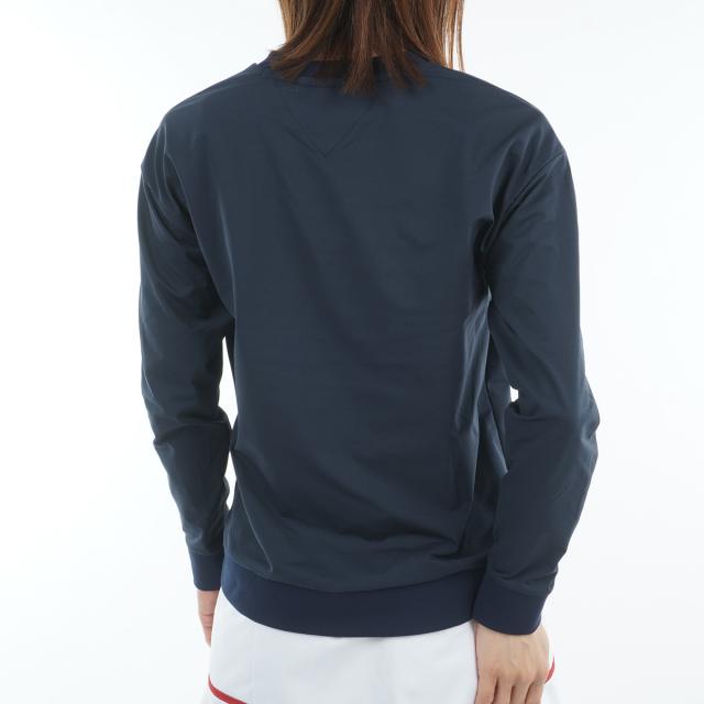 トミー ヒルフィガー ゴルフ　TOMMY HILFIGER GOLF　ストレッチ フロントロゴ 長袖スウェットシャツ　レディス_5