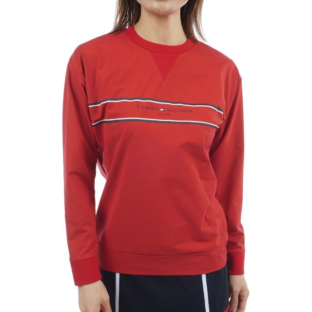 トミー ヒルフィガー ゴルフ　TOMMY HILFIGER GOLF　ストレッチ フロントロゴ 長袖スウェットシャツ　レディス_6