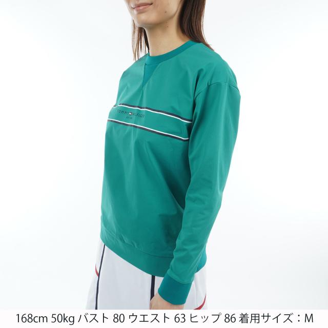 トミー ヒルフィガー ゴルフ　TOMMY HILFIGER GOLF　ストレッチ フロントロゴ 長袖スウェットシャツ　レディス_10
