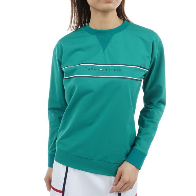トミー ヒルフィガー ゴルフ　TOMMY HILFIGER GOLF　ストレッチ フロントロゴ 長袖スウェットシャツ　レディス_18