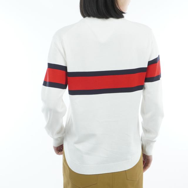 トミー ヒルフィガー ゴルフ　  GOLF　フロントロゴ クルーネックセーター　レディス トミー ヒルフィガー ゴルフ TOMMY HILFIGER GOLF フロントロゴ クルー