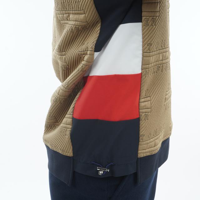 トミー ヒルフィガー ゴルフ　TOMMY HILFIGER GOLF　ストレッチ キルトジャカード プルオーバーフーディー　レディス_9