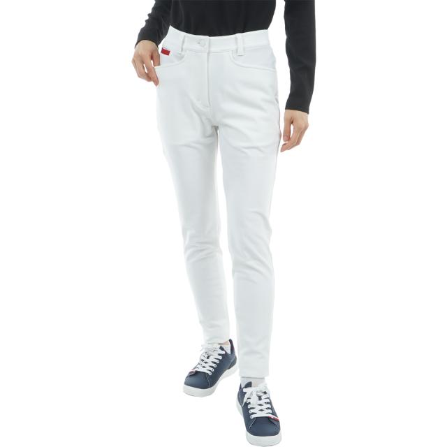 トミー ヒルフィガー ゴルフ　  GOLF　ストレッチ 裏フリース起毛 ロングパンツ　レディス