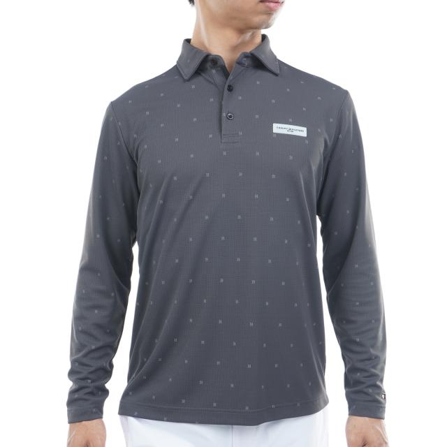トミー ヒルフィガー ゴルフ　  GOLF　ロゴ 台衿付き長袖ポロシャツ トミー ヒルフィガー ゴルフ TOMMY HILFIGER GOLF ロゴ 台衿付き長袖