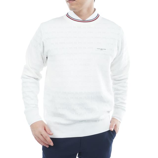 トミー ヒルフィガー ゴルフ　  GOLF　ロゴジャカード クルーネックセーター