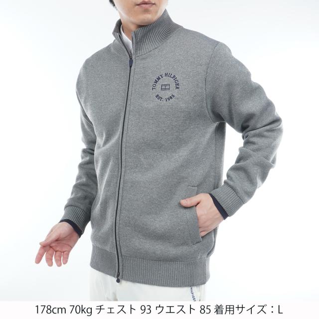トミー ヒルフィガー ゴルフ　TOMMY HILFIGER GOLF　モール ニットジャケット_4