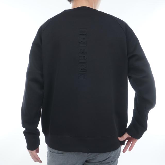 ブリーフィング BRIEFING ウォーム ロゴ ライン クルーネック長袖シャツ