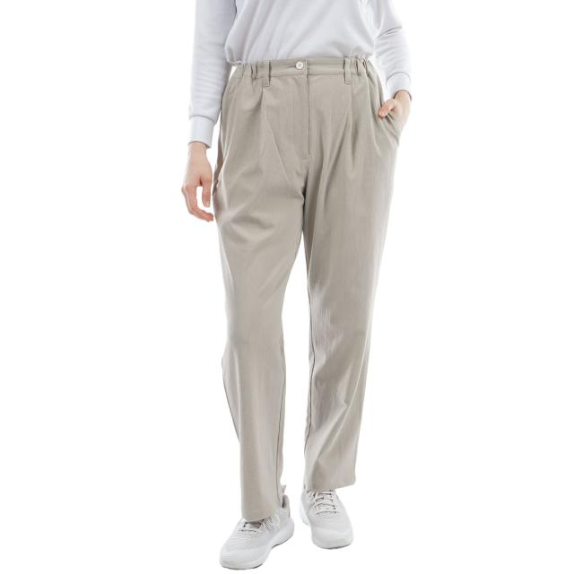 ブリーフィング　BRIEFING　ストレッチ コーデュロイ ワイドテーパード ワンタックパンツ　レディス