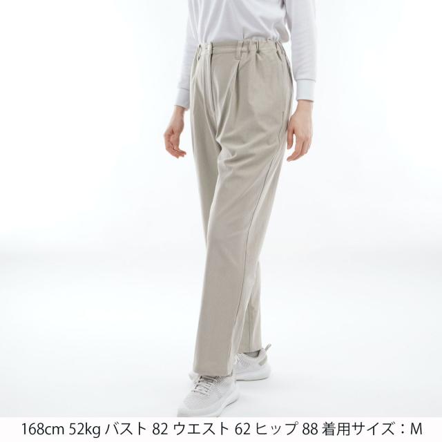 ブリーフィング　BRIEFING　ストレッチ コーデュロイ ワイドテーパード ワンタックパンツ　レディス ブリーフィング BRIEFING ストレッチ コーデュロイ ワイドテーパード