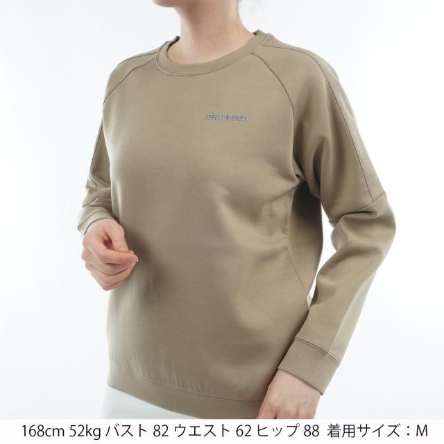 ブリーフィング　BRIEFING　ウォーム ロゴ ライン クルーネックスウェット　レディス_14