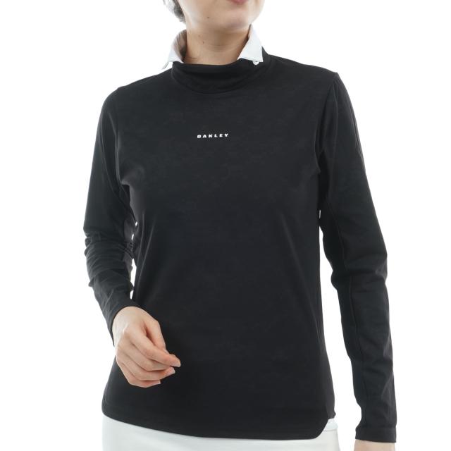 オークリー　OAKLEY　ELEVATE EMBOSSED 長袖ハイネックシャツ　レディス