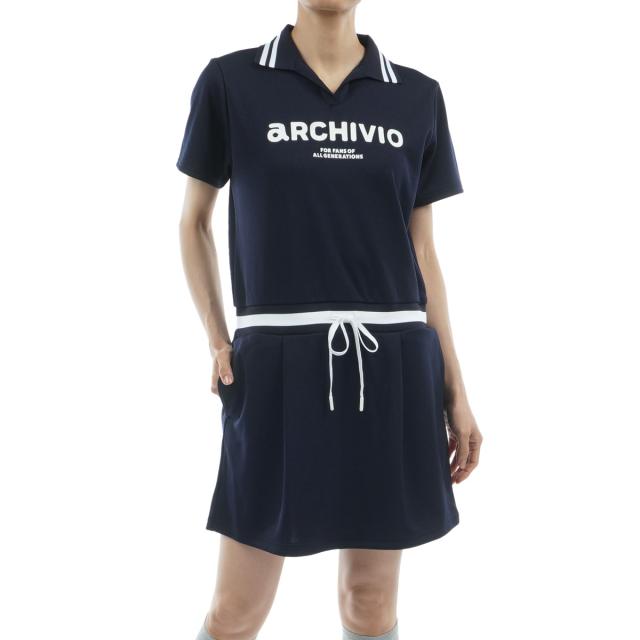 アルチビオ　archivio　リブ切替UVスムースワンピース　レディス
