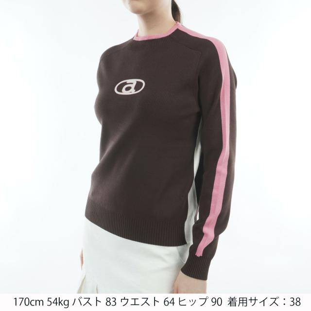 アルチビオ archivio カラーライン配色プルオーバーセーター レディス