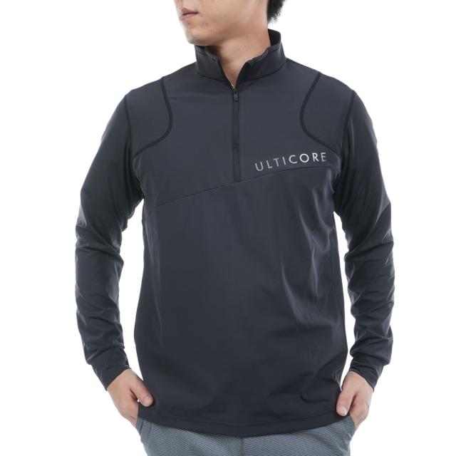 ブリヂストン　BRIDGESTONE GOLF ULTICORE　4Dimotion Fit ストレッチ ハーフジップ長袖シャツ