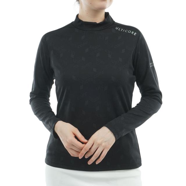 ブリヂストン　BRIDGESTONE GOLF ULTICORE　4Dimotion Fit Split ストレッチ ラグランスリーブ モックネック長袖シャツ　レディス