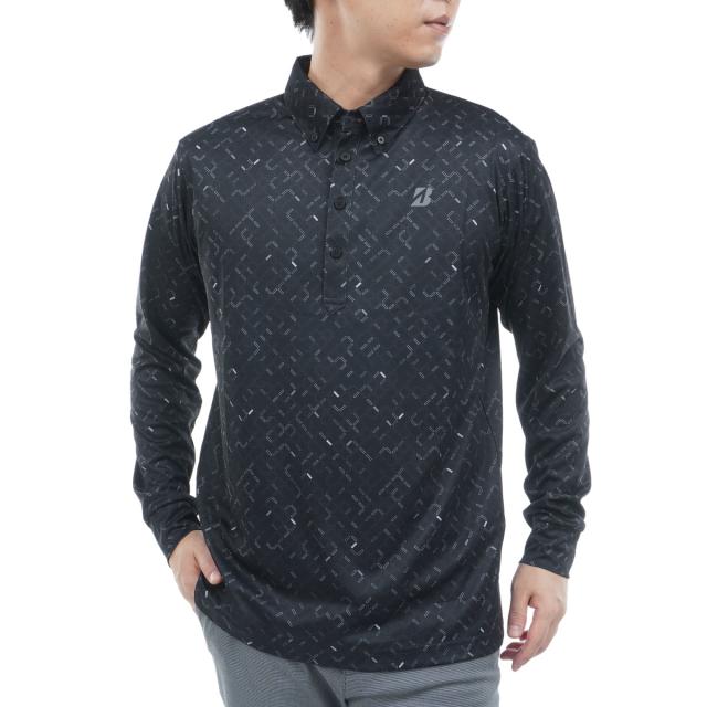 ブリヂストン　BRIDGESTONE GOLF　B-01 ストレッチ ボタンダウン長袖ポロシャツ