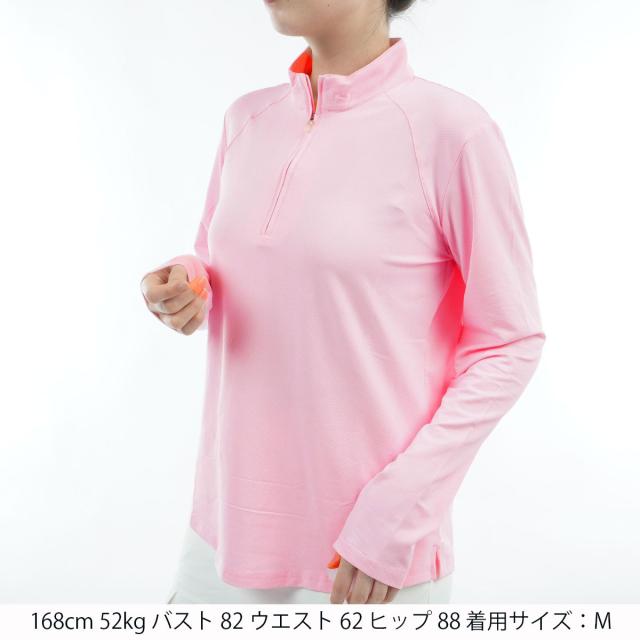 サン ソレイル　Sun Soleil　UPF50+ ソルテック ラックス 長袖モックネックシャツ　レディス_4