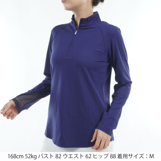 サン ソレイル　Sun Soleil　UPF50+ ソルテック ラックス 長袖モックネックシャツ　レディス_13