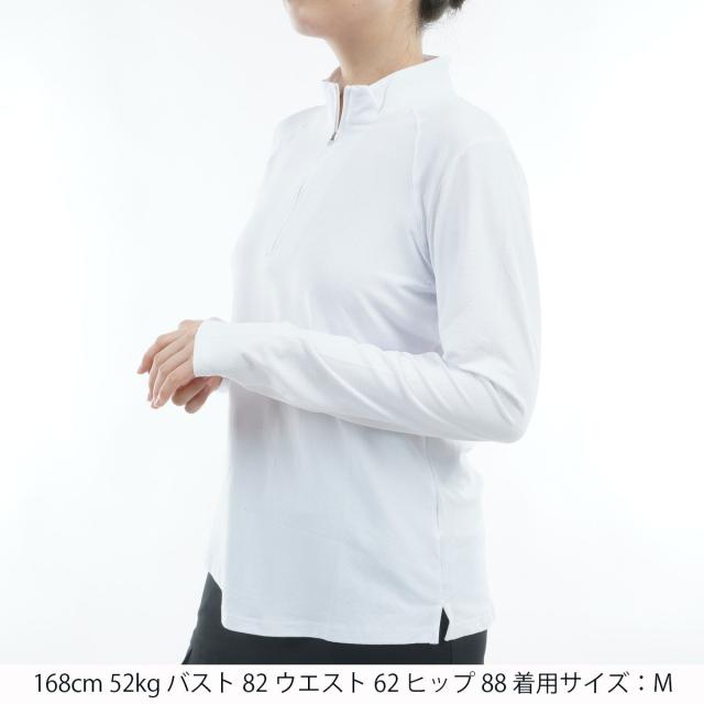 サン ソレイル　Sun Soleil　UPF50+ ソルテック ラックス 長袖モックネックシャツ　レディス_16