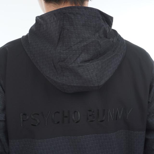 サイコバニー　PSYCHO BUNNY　GOLF オリジナル総柄 ミニマルフードブルゾン_7