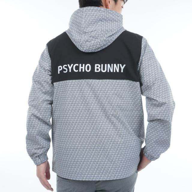 サイコバニー　PSYCHO BUNNY　GOLF オリジナル総柄 ミニマルフードブルゾン_14