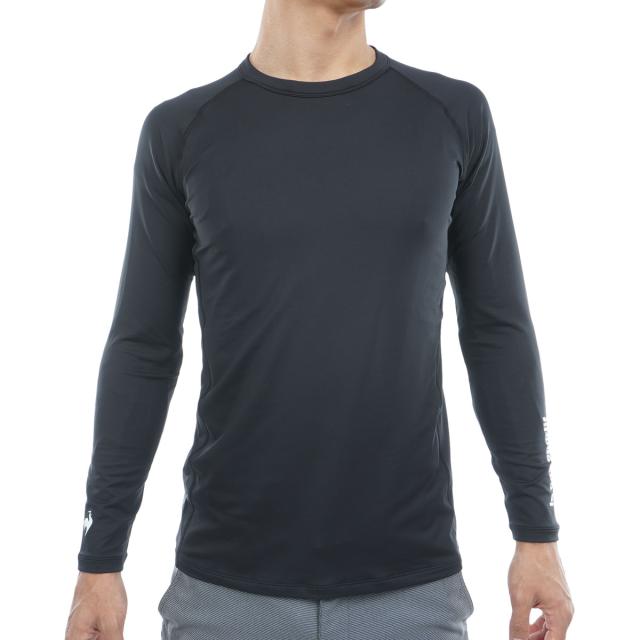 ルコックスポルティフ ゴルフ　Le coq sportif GOLF　WEB限定 ストレッチ 裏起毛クルーネック長袖アンダーシャツ