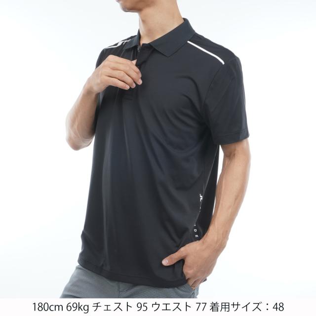 J.リンドバーグ　J.LINDEBERG　ストレッチ JL×ストライププリント半袖ポロシャツ_10
