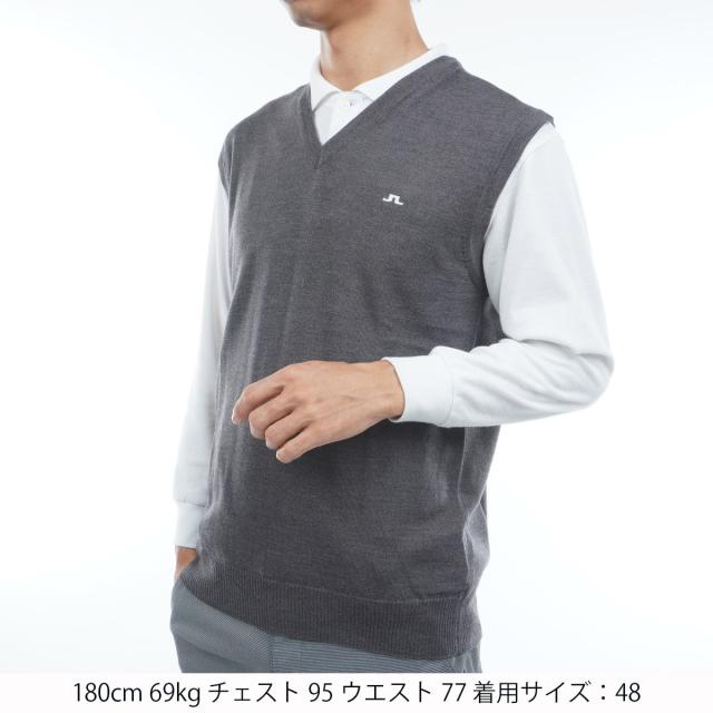 J.リンドバーグ　J.LINDEBERG　メリノウールニットベスト_1