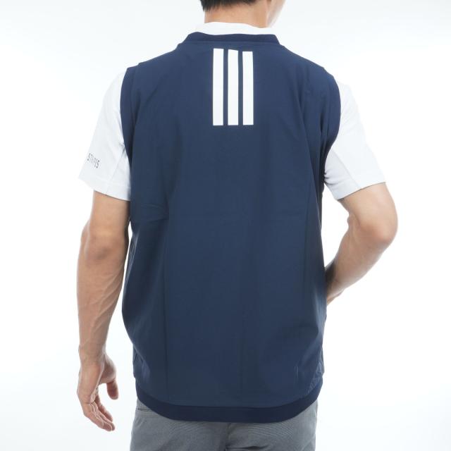 アディダス　Adidas　2in1 ストレッチウーブンベスト付きモックネック半袖シャツ_2