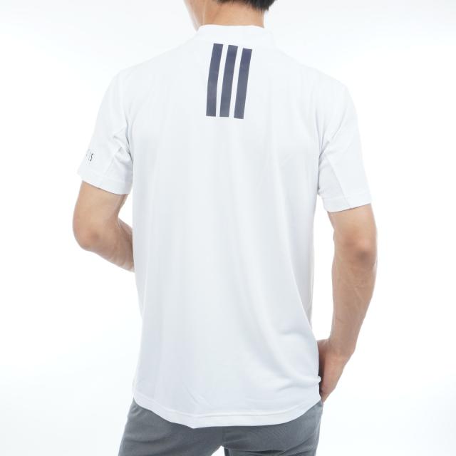 アディダス　Adidas　2in1 ストレッチウーブンベスト付きモックネック半袖シャツ_5