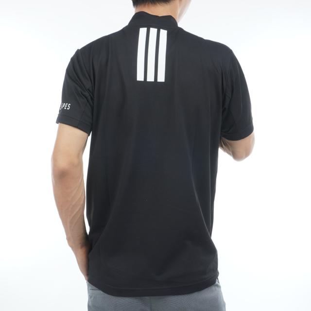 アディダス　Adidas　2in1 ストレッチウーブンベスト付きモックネック半袖シャツ_17