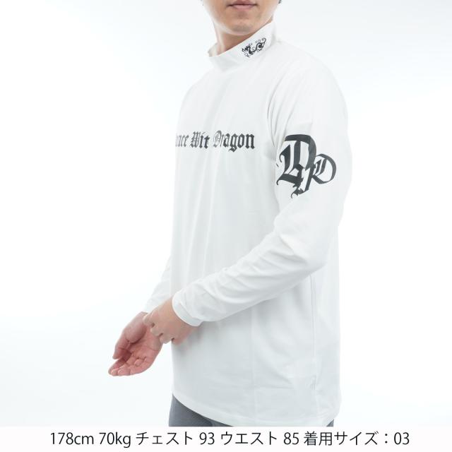 ダンスウィズドラゴン　Dance With Dragon　ストレッチ COCOTYECO天竺 長袖モックネックシャツ_1
