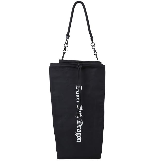 新品☆ダンスウィズドラゴン モノグラム プリント ボストン☆シューズケース☆黒 新品☆ダンスウィズドラゴン モノグラム プリント ボストン☆シューズ