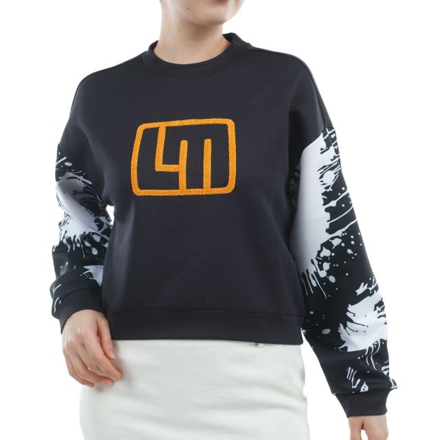 ラウドマウスゴルフ　Loud Mouth Golf　無地×柄 ダンボールニットトレーナー　レディス ラウドマウスゴルフ Loud Mouth Golf 無地×柄 ダンボールニット