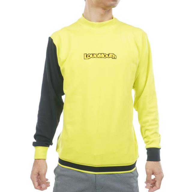 ラウドマウスゴルフ　Loud Mouth Golf　両面起毛 長袖モックネックシャツ