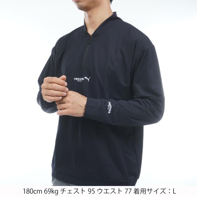 プーマ PUMA RXP バックプリント 1／4ジップ長袖シャツ