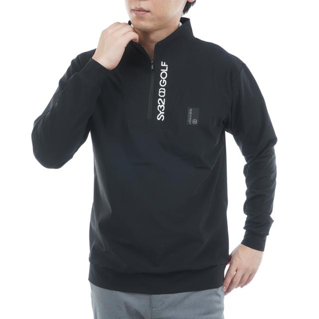 エスワイサーティトゥ バイ スウィートイヤーズ　SY32 by SWEET YEARS　ストレッチ ライトクールタッチ プルジッププルオーバー