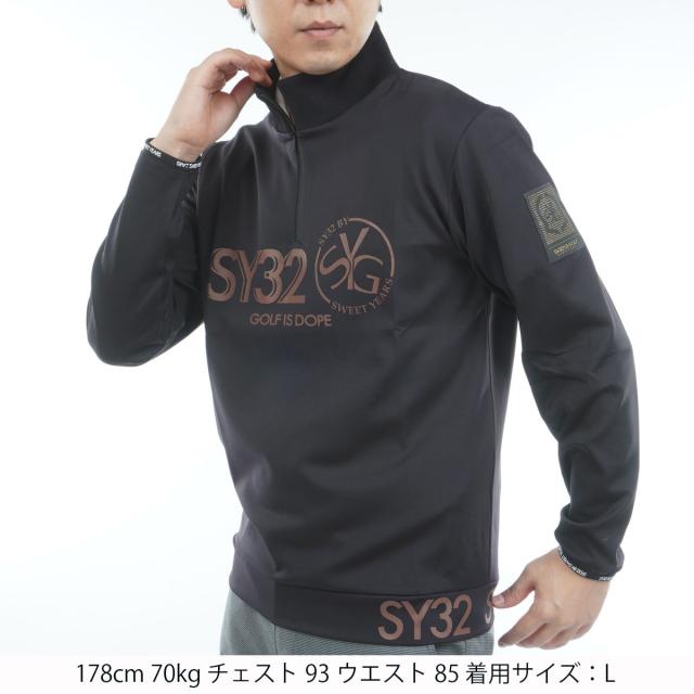 エスワイサーティトゥ バイ スウィートイヤーズ　SY32 by SWEET YEARS　MATNEOPRENE ストレッチ プルジップスウェット_1