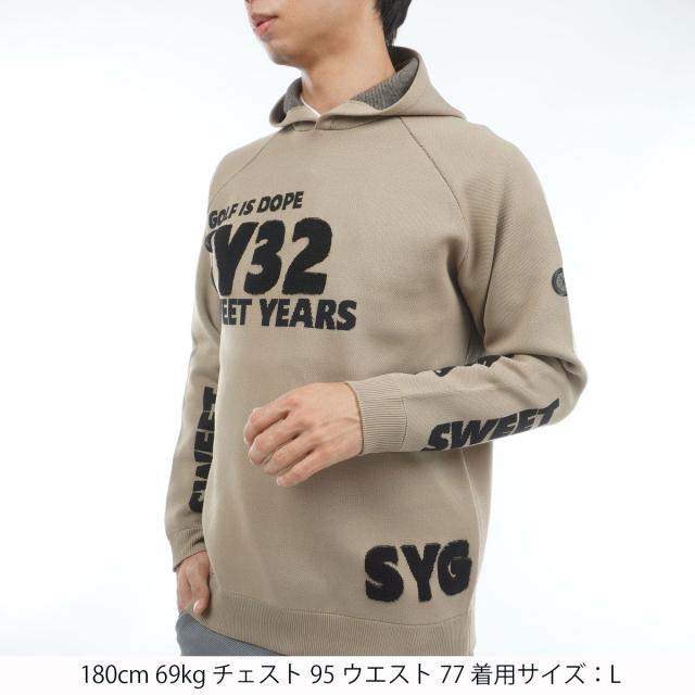 エスワイサーティトゥ バイ スウィートイヤーズ　SY32 by SWEET YEARS　SAGARA SY32ロゴ フーディーセーター_4