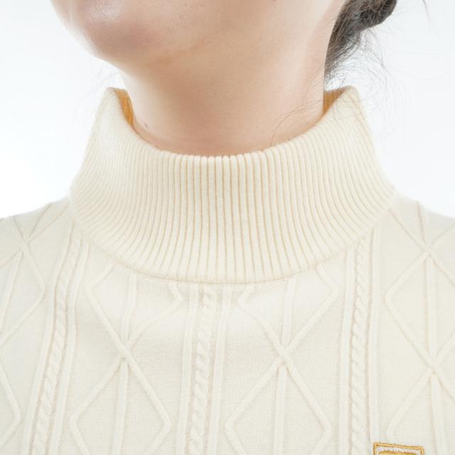 フィラ FILA 軽量混紡ニット モックネックセーター レディス