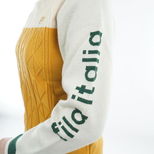 フィラ FILA 軽量混紡ニット モックネックセーター レディス
