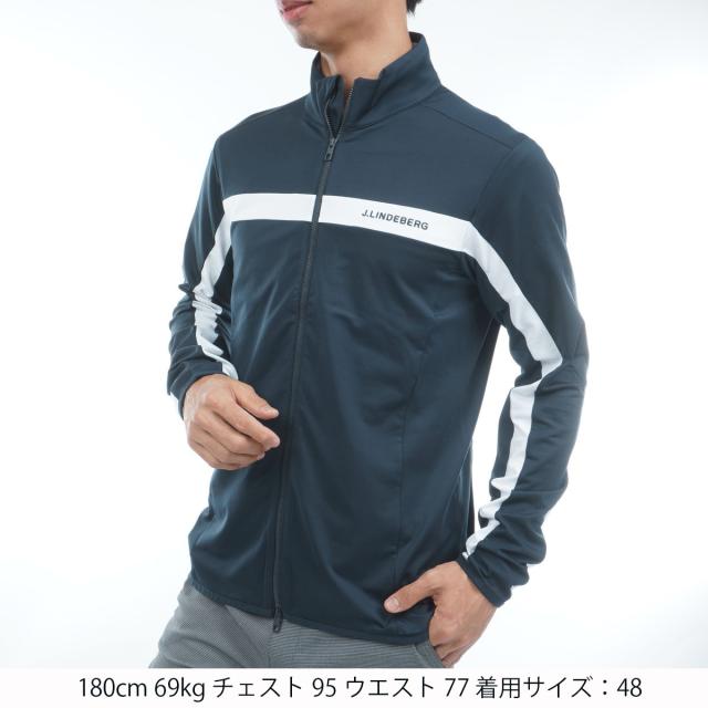 Jリンドバーグ フルジップジャケット 裏起毛 サイズM J.LINDEBERG