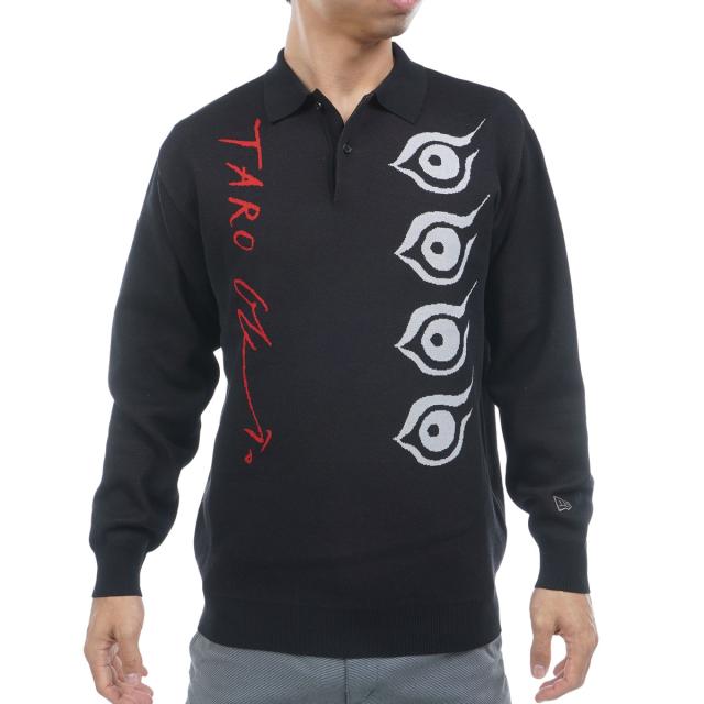 ニューエラ　NEW ERA GOLF　GF TAROKA ME 長袖ニットポロシャツ