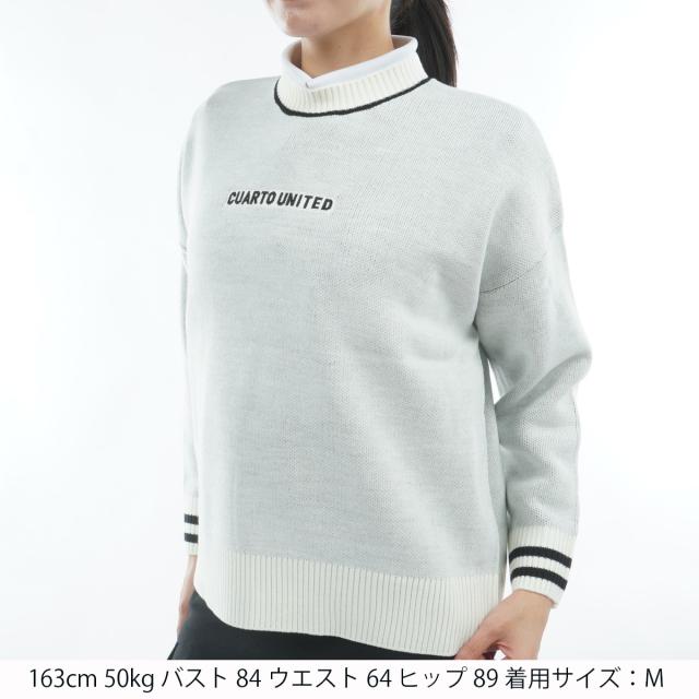 クアルトユナイテッド　CUARTO UNITED　ビッグロゴセーター　レディス_1