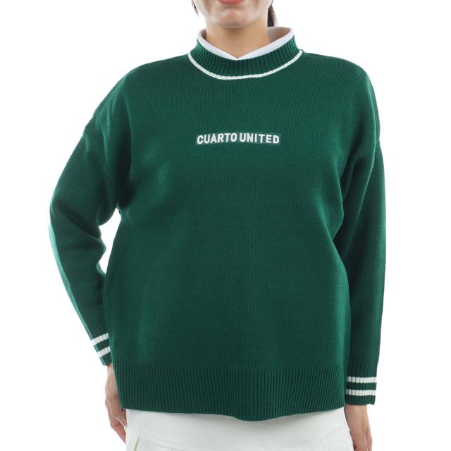 クアルトユナイテッド　CUARTO UNITED　ビッグロゴセーター　レディス_3