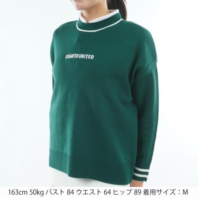 クアルトユナイテッド　CUARTO UNITED　ビッグロゴセーター　レディス_4