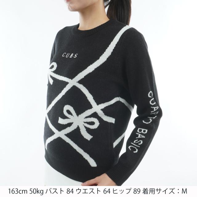 クアルトユナイテッド　CUARTO UNITED　リボン柄ジャカードセーター　レディス_14