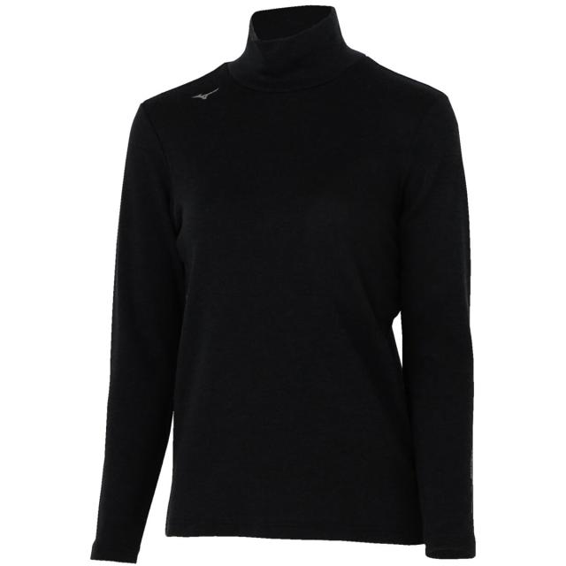 ミズノ　MIZUNO　ストレッチ バイオネクスト ブレスサーモウール ハイネック長袖アンダーシャツ　レディス