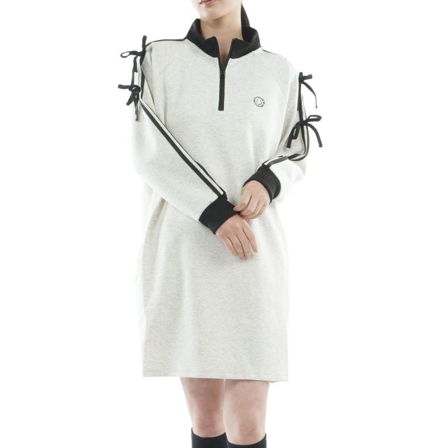 クアルトユナイテッド　CUARTO UNITED　バイカラーリボンワンピース　レディス