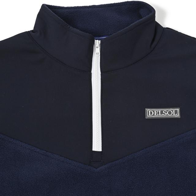 デルソルゴルフ　DELSOL GOLF　ハーフジップ フリースプルオーバー　レディス_4